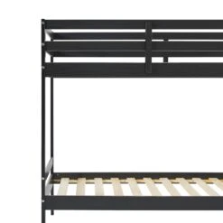 Walker Edison Simple Solid Wood Twin Over Twin Bunk Bed -Walker Edison 2f0900e556ce9afe773e5ef3952df953da0de612