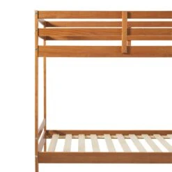 Walker Edison Simple Solid Wood Twin Over Twin Bunk Bed -Walker Edison 3747219790296b34e2e7360c6e886025c998ed79