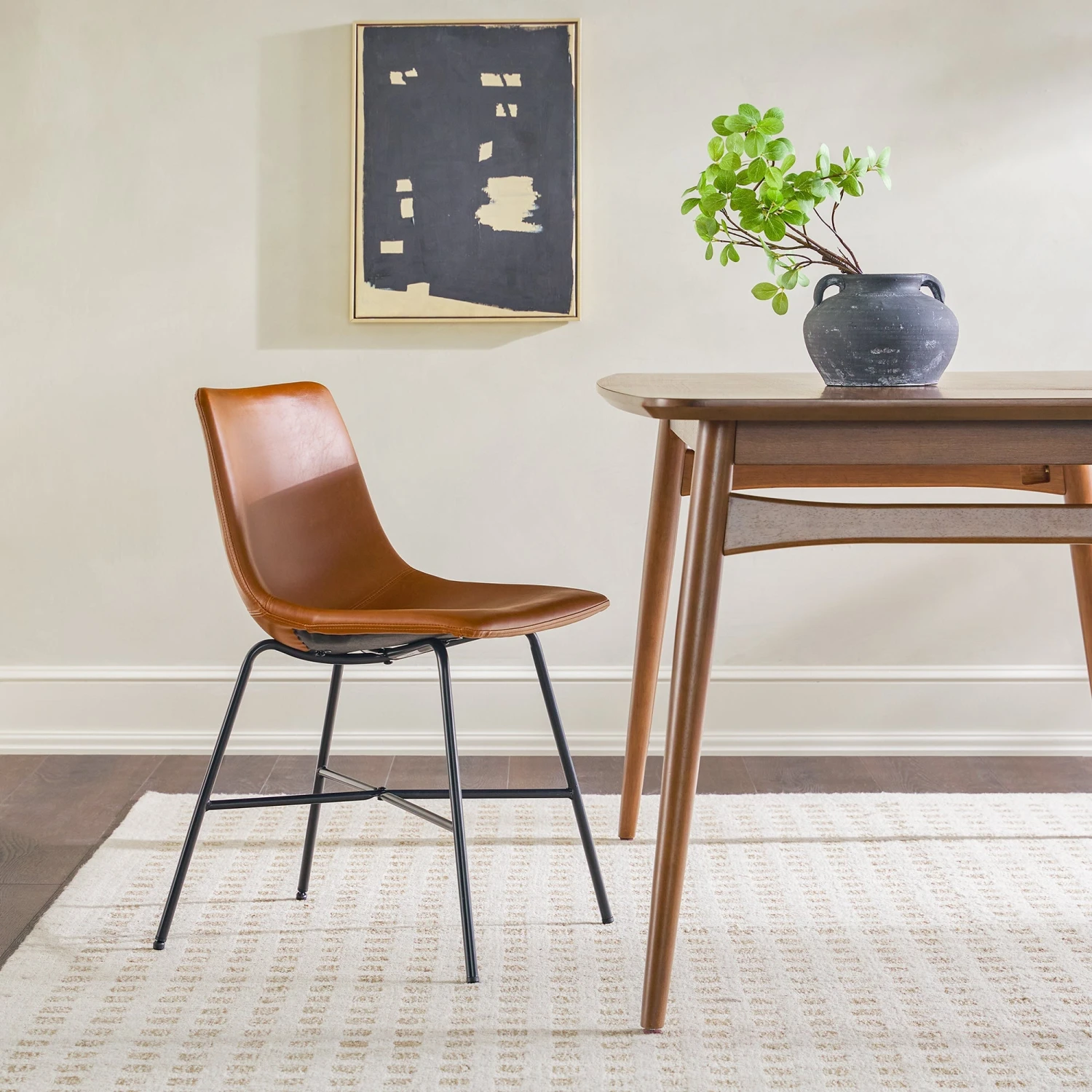 Walker Edison Xuma Modern Upholstered Seating Collection (Dining Chair Or Counter Stool), Set Of 2 12 Walker Edison Xuma Modern Upholstered Seating Collection (Dining Chair Or Counter Stool), Set Of 2 - Image 12