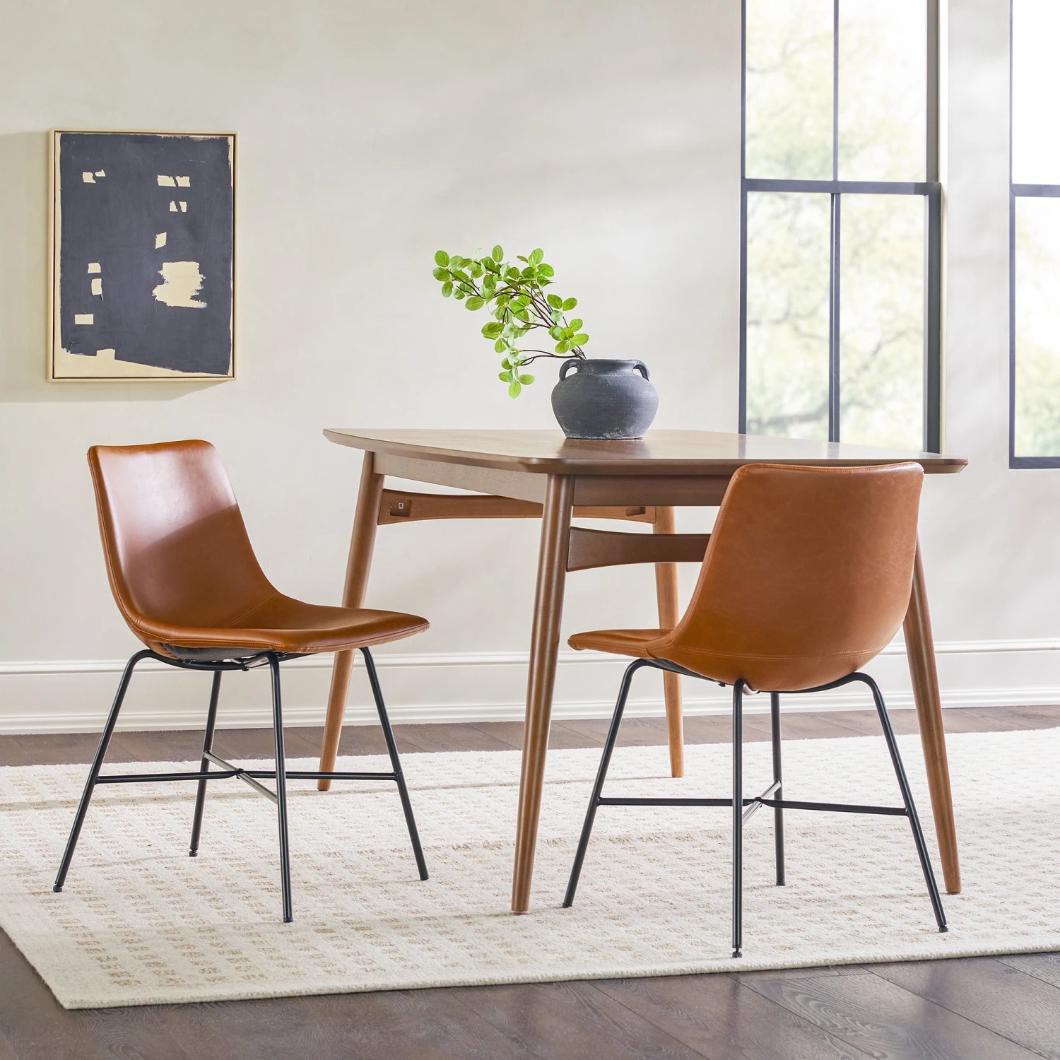 Walker Edison Xuma Modern Upholstered Seating Collection (Dining Chair Or Counter Stool), Set Of 2 10 Walker Edison Xuma Modern Upholstered Seating Collection (Dining Chair Or Counter Stool), Set Of 2 - Image 10