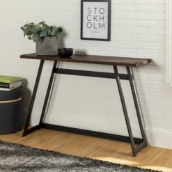 Walker Edison Metal Wrap Entry Table
