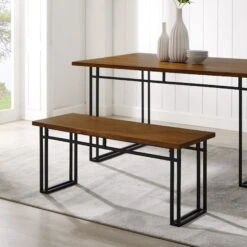 Walker Edison Modern Dining Bench