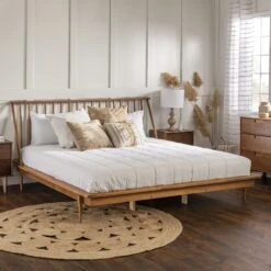 Walker Edison Spindle Back Solid Wood Beds 39 Walker Edison Spindle Back Solid Wood Beds -Walker Edison BKSPINCA 1Overstockcopy