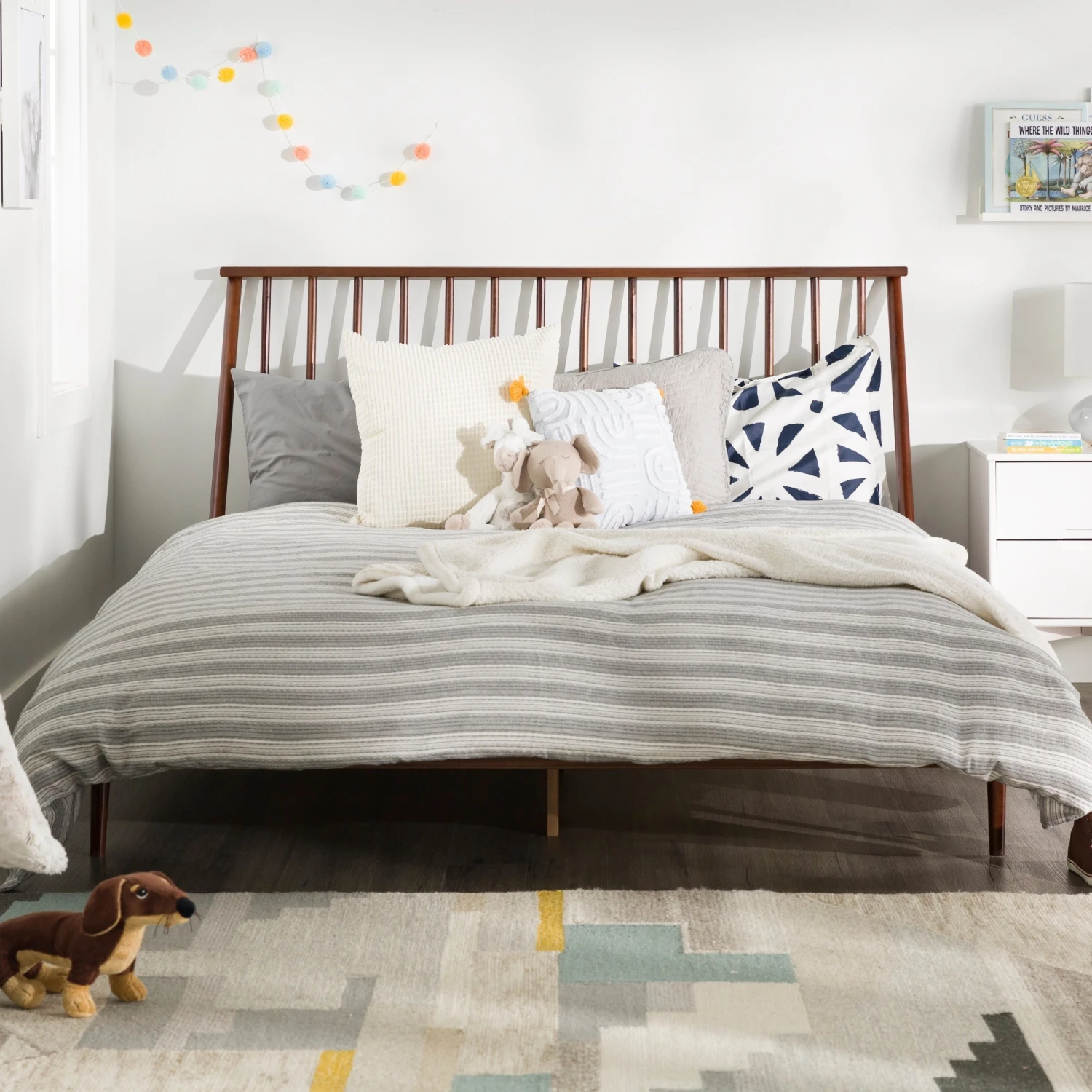 Walker Edison Spindle Back Solid Wood Beds 6 Walker Edison Spindle Back Solid Wood Beds - Image 6