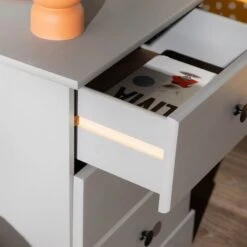 Walker Edison Ben 3-Drawer Nightstand -Walker Edison BR3DBENNSGY US EW DTL 05