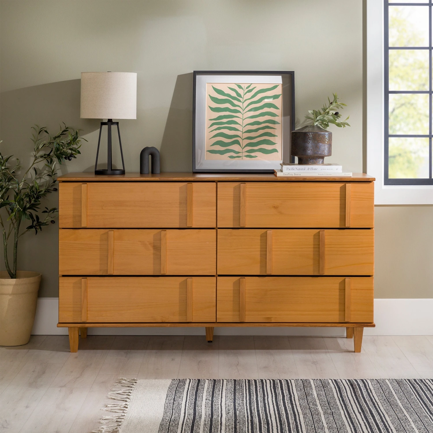 Walker Edison Bronx Modern Solid Wood Dresser 9 Walker Edison Bronx Modern Solid Wood Dresser - Image 9