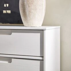 Walker Edison Sloane Mid Century Modern Solid Wood Dresser -Walker Edison BR6DSLDRWH Target US DTL 01