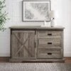 Walker Edison Sliding X Barn Door Sideboard
