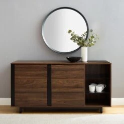 Walker Edison 60" Metal Accent 2-Door Sideboard