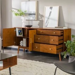 Walker Edison 70'' Mid-Century Modern Console -Walker Edison BU70MCM3DWT US Shopify ALT 03