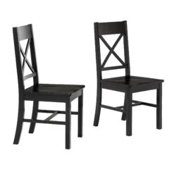 Walker Edison Millwright Dining Chair 29 Walker Edison Millwright Dining Chair -Walker Edison CHW2BL SILO ALL FB 01