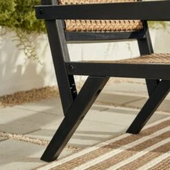 Walker Edison Colby Boho Solid Wood Outdoor Accent Chair 30 Walker Edison Colby Boho Solid Wood Outdoor Accent Chair -Walker Edison CLB8JBL ALL US DTL 01