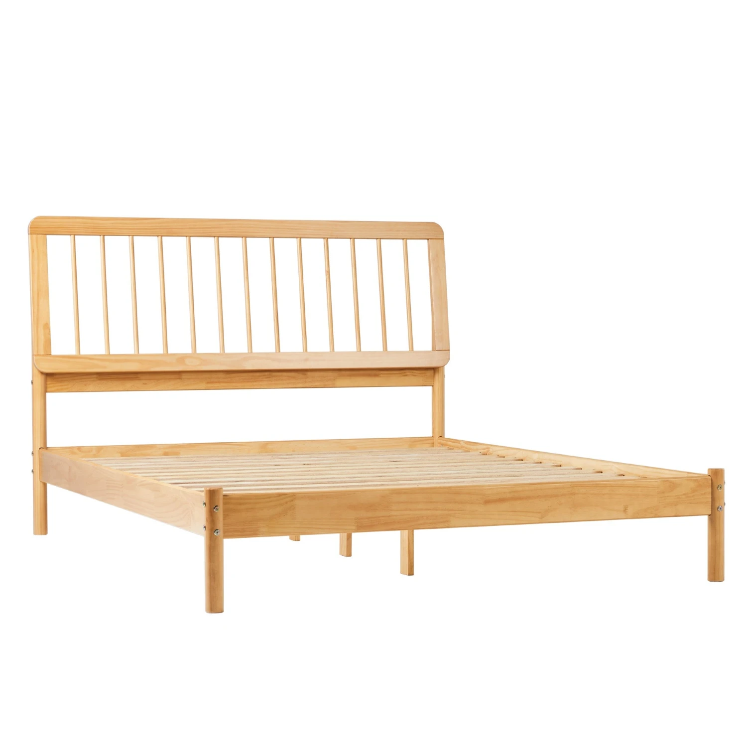 Walker Edison Cama Mid-Century Modern Slatted Solid Wood Bedframe Collection 13 Walker Edison Cama Mid-Century Modern Slatted Solid Wood Bedframe Collection - Image 13