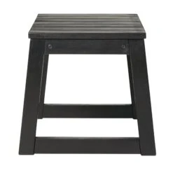 Walker Edison Cologne Modern Solid Wood Slat-Top Outdoor Square Side Table -Walker Edison COODSTBL ALL SILO FB 03