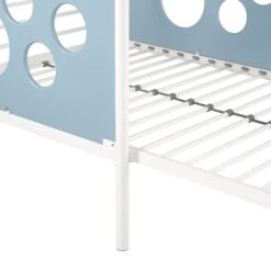 Walker Edison 60" L-Shape Bunk Bed With Cut Out Panels -Walker Edison DEVK3HLBP SILO ALL DTL 01