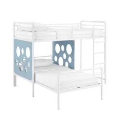 Walker Edison 60" L-Shape Bunk Bed With Cut Out Panels -Walker Edison DEVK3HLBP SILO ALL FB 01