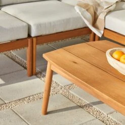 Walker Edison Circa Modern 6-Piece Spindle Solid Wood Outdoor Sectional And Coffee Table -Walker Edison GCIROD6PSECBR ALL US DTL 04