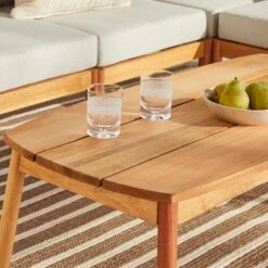 Walker Edison Circa Modern 6-Piece Spindle Solid Wood Outdoor Sectional And Coffee Table -Walker Edison GCIROD6PSECNL ALL US DTL 02