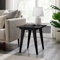 Walker Edison Minimalist Solid Wood Side Table