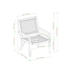Walker Edison Colby Boho Solid Wood Outdoor Accent Chair 37 Walker Edison Colby Boho Solid Wood Outdoor Accent Chair -Walker Edison L CLB8J