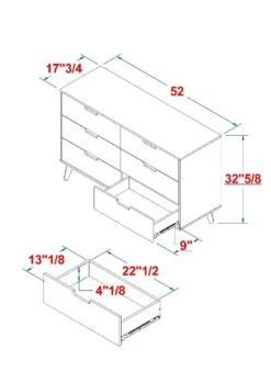 Walker Edison Hans Mid-Century Modern Angle-Leg Dresser 21 Walker Edison Hans Mid-Century Modern Angle-Leg Dresser -Walker Edison L HANB5B 4d00fe31 7d46 417b a093 547f3c590c6c