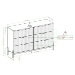 Walker Edison Paris Modern Scandinavian Reeded Dresser 34 Walker Edison Paris Modern Scandinavian Reeded Dresser -Walker Edison L PRSB5B b4628e98 bce6 4854 ab8a 681d37511ffa