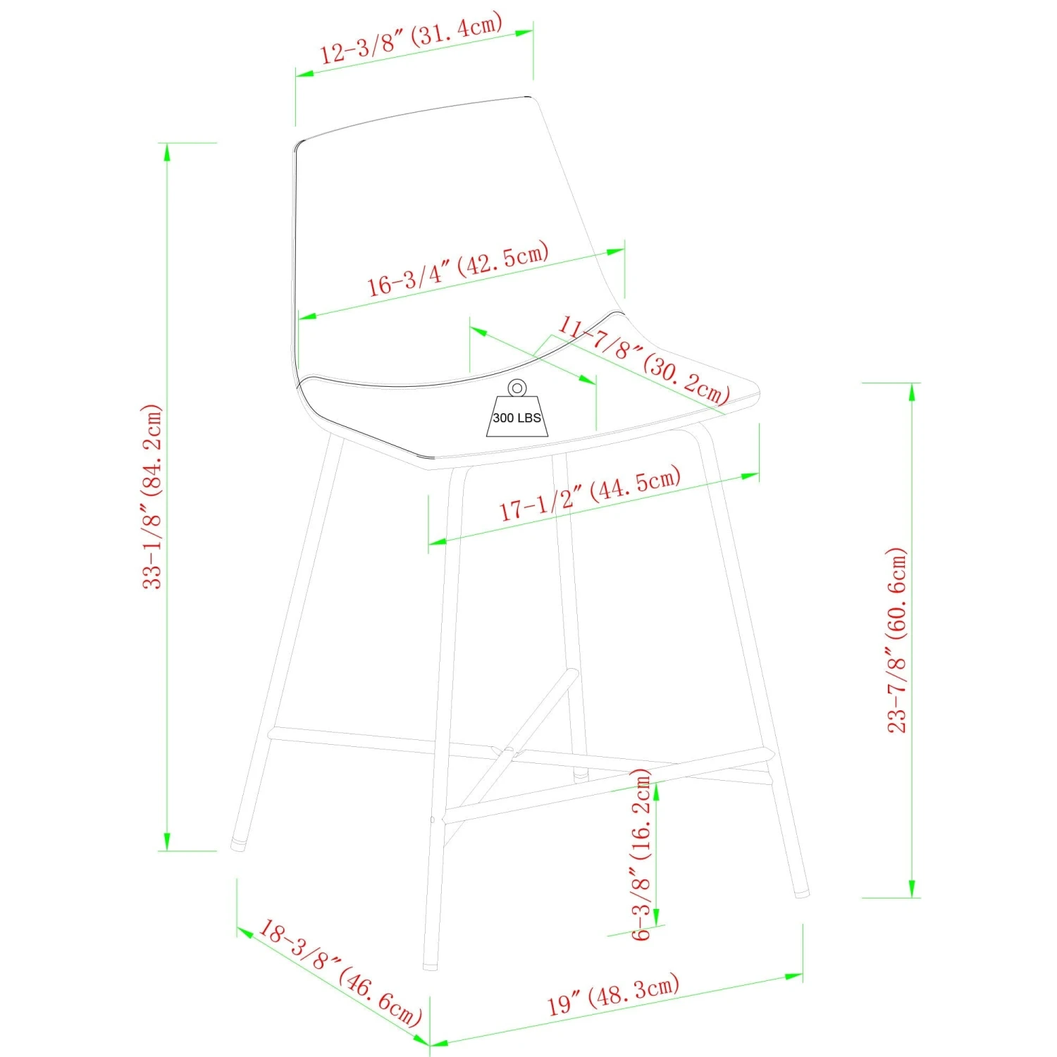 Walker Edison Xuma Modern Upholstered Seating Collection (Dining Chair Or Counter Stool), Set Of 2 15 Walker Edison Xuma Modern Upholstered Seating Collection (Dining Chair Or Counter Stool), Set Of 2 - Image 15