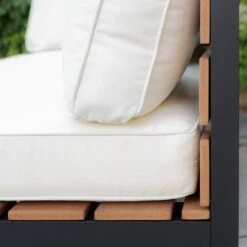 Walker Edison 4-Piece Jane Outdoor Patio Conversation Set With Cushions 9 Walker Edison 4-Piece Jane Outdoor Patio Conversation Set With Cushions -Walker Edison OAW4CSNBL ALT05