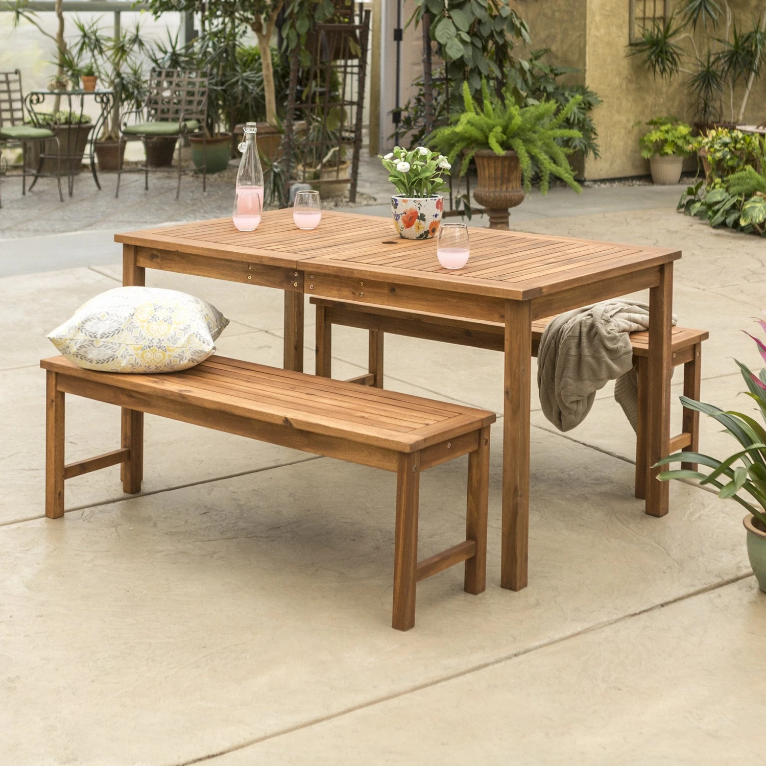 Walker Edison Simple Midland 3 Piece Dining Set 3 Walker Edison Simple Midland 3 Piece Dining Set - Image 3