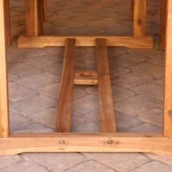 Walker Edison Midland 7-Piece Acacia Patio Dining Set W/ Cushions - Brown 10 Walker Edison Midland 7-Piece Acacia Patio Dining Set W/ Cushions - Brown -Walker Edison OW7SBR 4