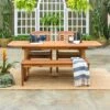 Walker Edison Midland 4-Piece Patio Dining Table Set