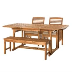 Walker Edison Midland 4-Piece Patio Dining Table Set 6 Walker Edison Midland 4-Piece Patio Dining Table Set -Walker Edison OWD4SDBR WCO 2 31fcbfbf 9980 4515 935b b55c9dd95ce3