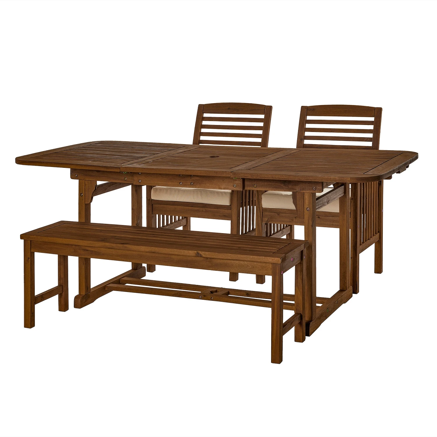Walker Edison Midland 4-Piece Patio Dining Table Set 4 Walker Edison Midland 4-Piece Patio Dining Table Set - Image 4