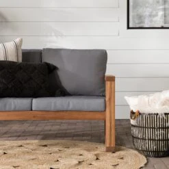 Walker Edison Hudson Outdoor Loveseat 11 Walker Edison Hudson Outdoor Loveseat -Walker Edison OWOSLSBR US Amazon DTL 01