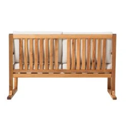 Walker Edison Modern Solid Wood Slatted Outdoor Loveseat -Walker Edison PREO3MNLB ALL SILO FB 04