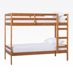 Walker Edison Simple Solid Wood Twin Over Twin Bunk Bed -Walker Edison SOPB3HCAWS ALL SILO ALTM 01
