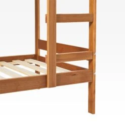 Walker Edison Simple Solid Wood Twin Over Twin Bunk Bed -Walker Edison SOPB3HCAWS ALL SILO DTL 02