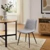 Walker Edison Tribeca Upholstered Dining Chair, Set Of 2