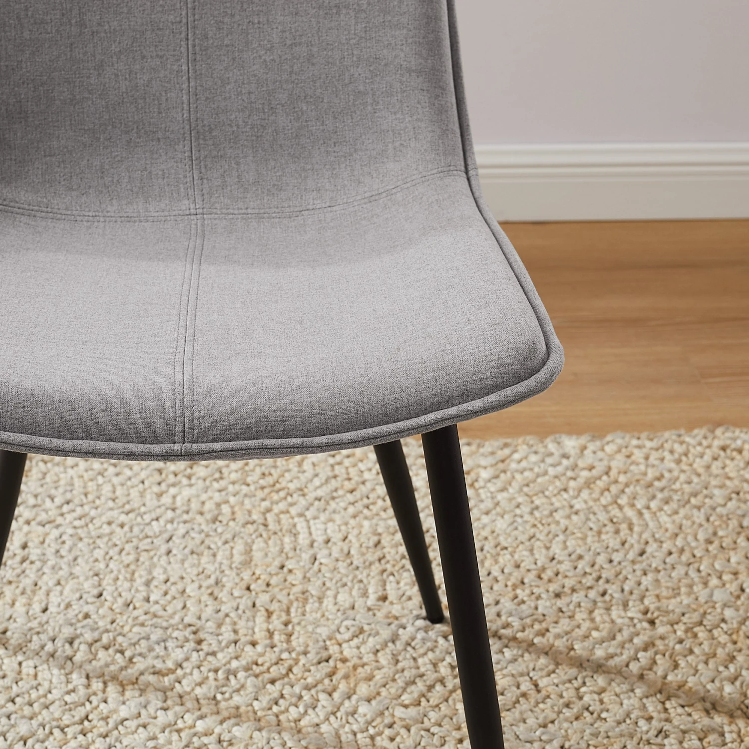 Walker Edison Tribeca Upholstered Dining Chair, Set Of 2 4 Walker Edison Tribeca Upholstered Dining Chair, Set Of 2 - Image 4