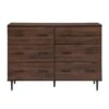 Walker Edison Modern Wood 6-Drawer Buffet - Dark Walnut