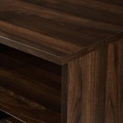 Walker Edison 58 Inch Angled Door Sideboard - Dark Walnut 7 Walker Edison 58 Inch Angled Door Sideboard - Dark Walnut -Walker Edison WE BU58IAN4DDW 3