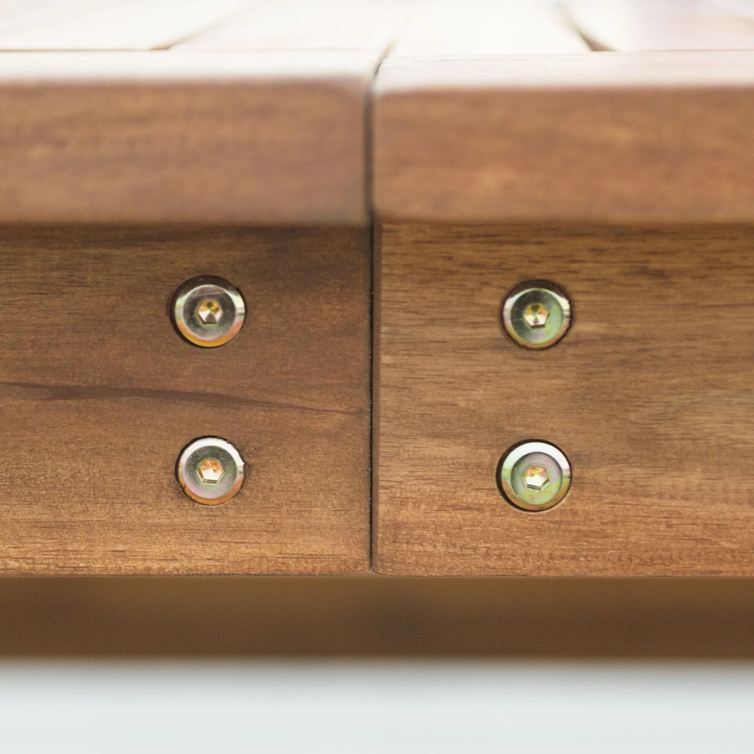 Walker Edison 3-Piece Modern Patio Dining Set - Brown 4 Walker Edison 3-Piece Modern Patio Dining Set - Brown - Image 4