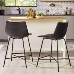Walker Edison Xuma Modern Upholstered Seating Collection (Dining Chair Or Counter Stool), Set Of 2 38 Walker Edison Xuma Modern Upholstered Seating Collection (Dining Chair Or Counter Stool), Set Of 2 -Walker Edison XUMD7DBL ALL US LS 02 6ae2184e da2d 43e9 93ef c85fabc738ec