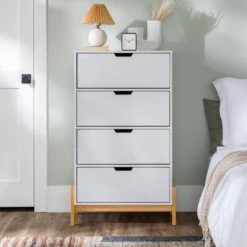 Walker Edison 4 Drawer Scandi-Minimalist Chest