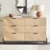 Walker Edison Paris Modern Scandinavian Reeded Dresser