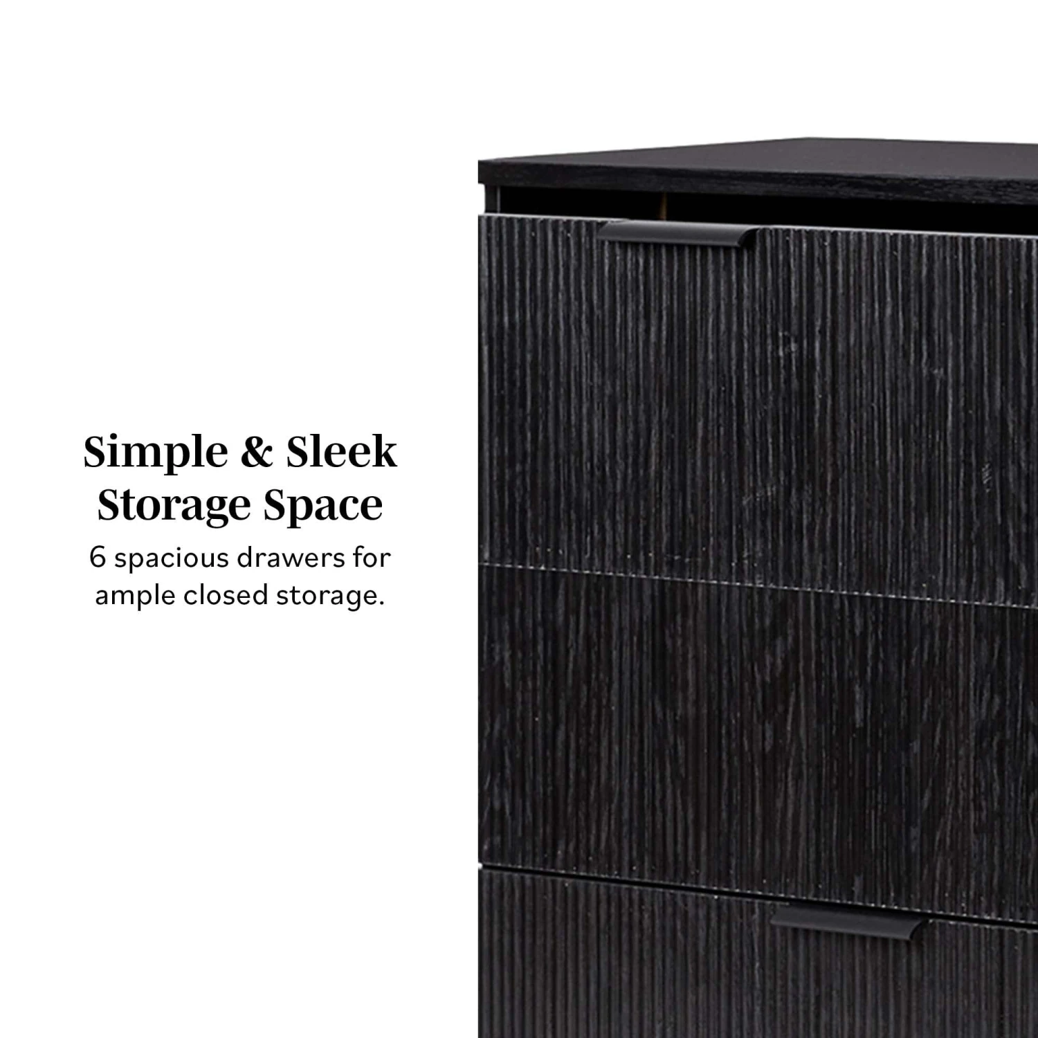 Walker Edison Paris Modern Scandinavian Reeded Dresser 14 Walker Edison Paris Modern Scandinavian Reeded Dresser - Image 14